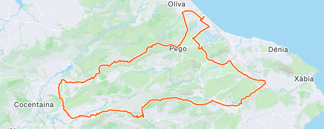 Map of the activity, Morning Ride