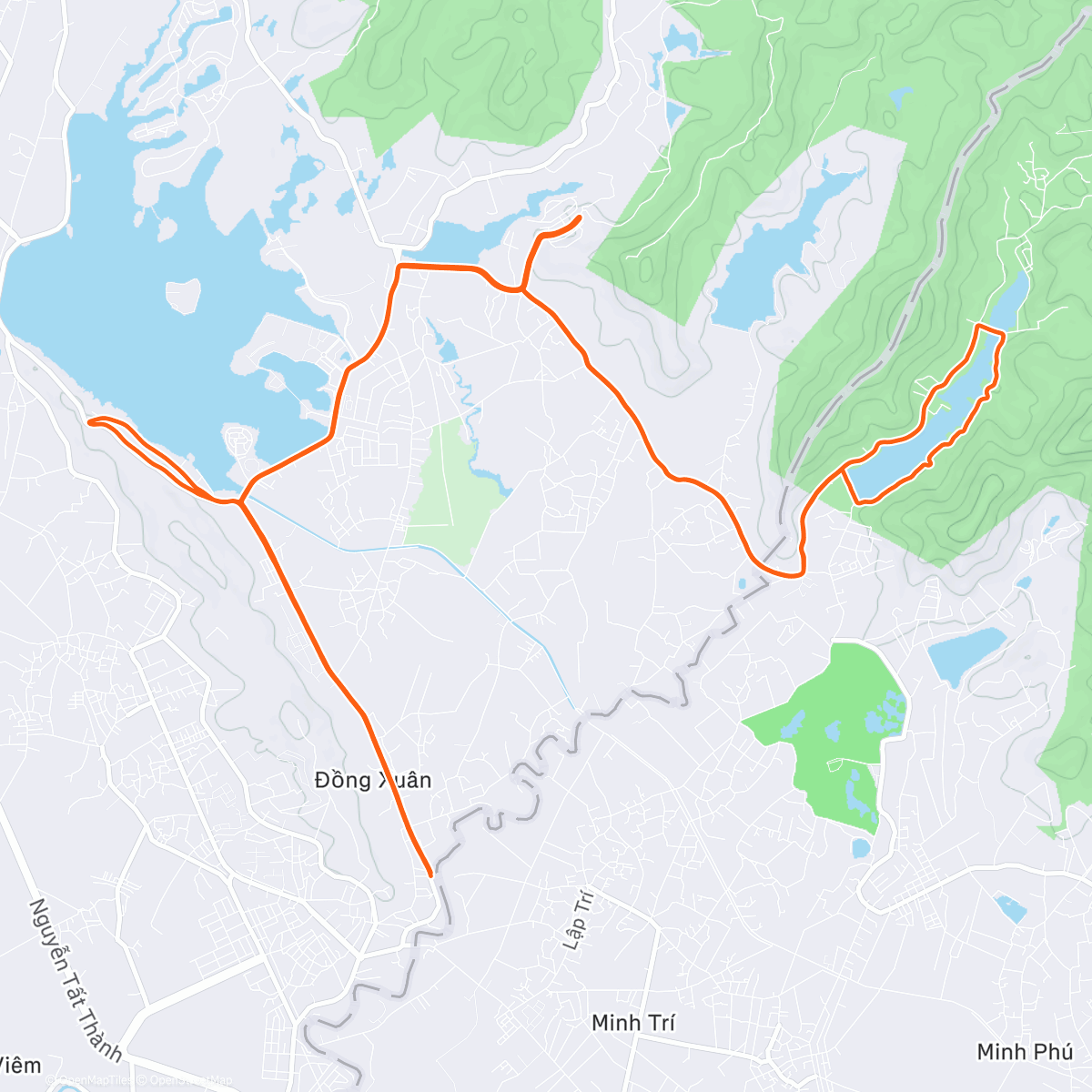 Map of the activity, Afternoon Ride