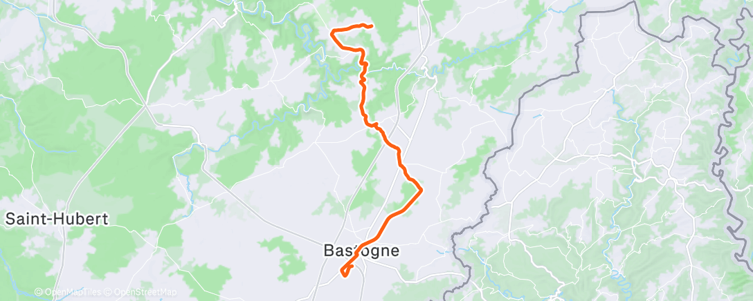 Map of the activity, Vélotaf 137.1