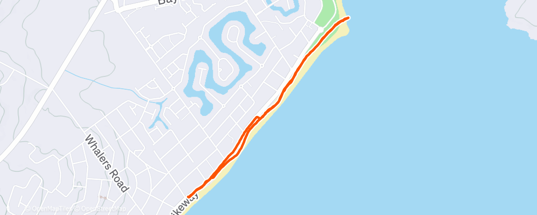 Map of the activity, Evening Walk