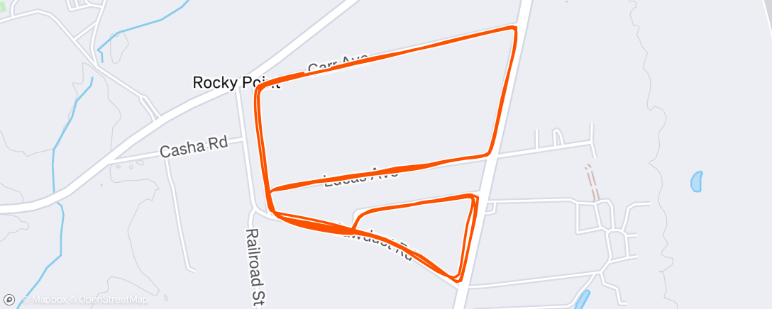Map of the activity, Brick run
