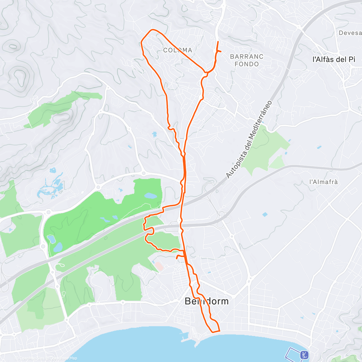 Map of the activity, Found some dirt and had a little more solo adventure than planned. Good times.