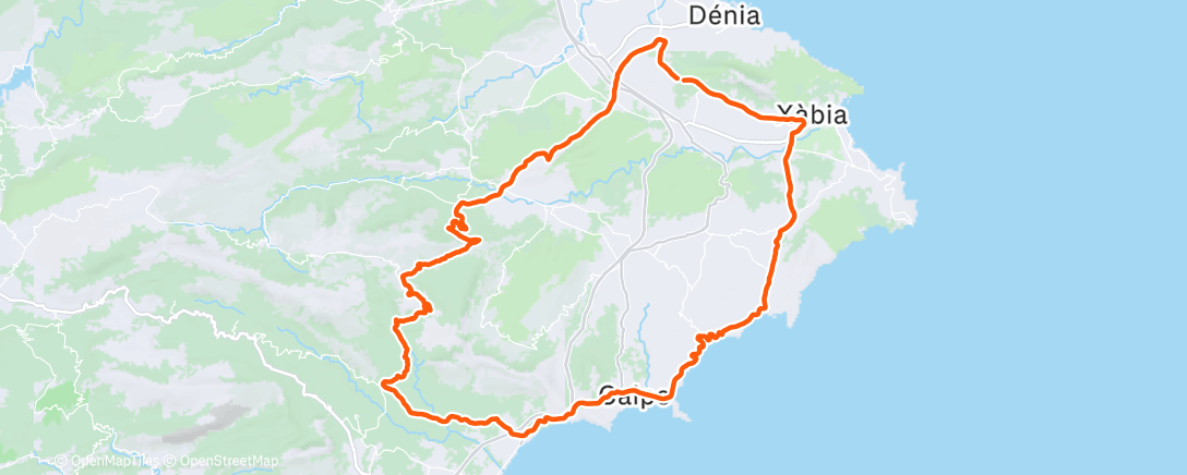 Map of the activity, Bici