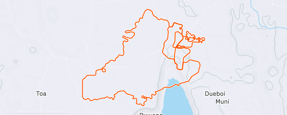 Карта физической активности (Zwift - TTT: Zwift Racing League: Redline Rally - Open Indigo League Division 3 (B) on Neon Shore Loop in Makuri Islands)