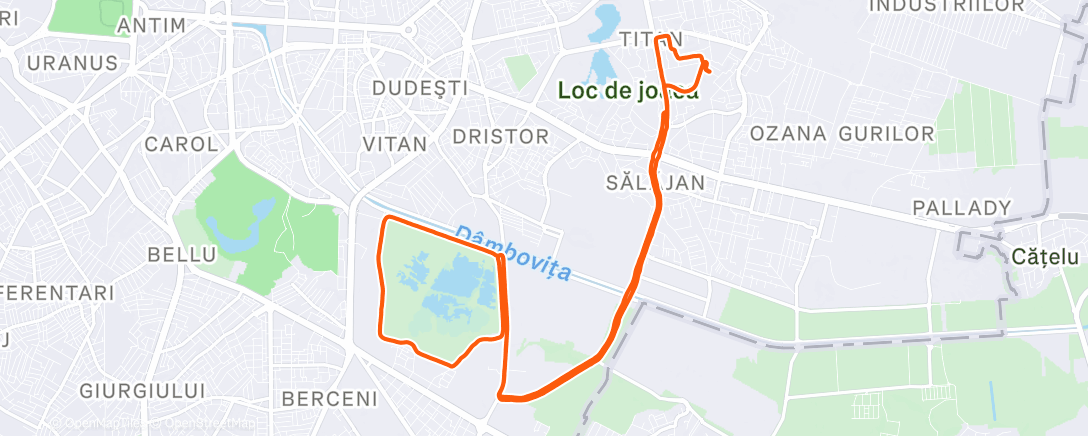 Карта физической активности (Lunch Run)