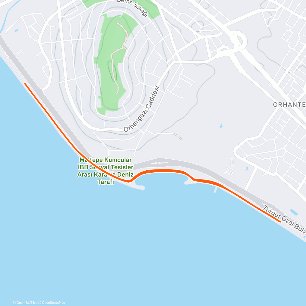 Map of the activity, Morning Run