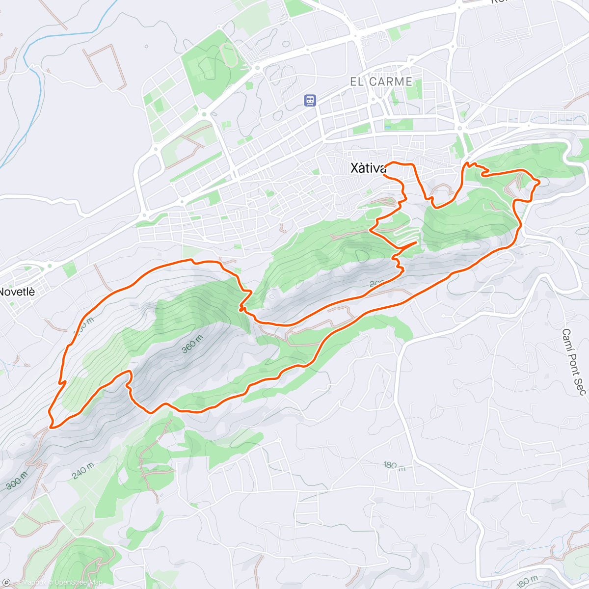 Map of the activity, Sprint Perimetrail Rett Serra Vernissa'24