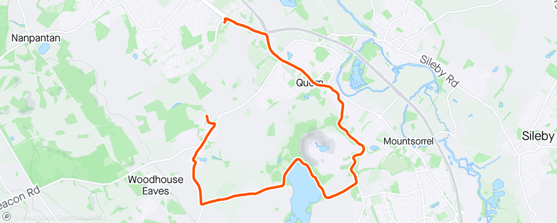 Map of the activity, Love running