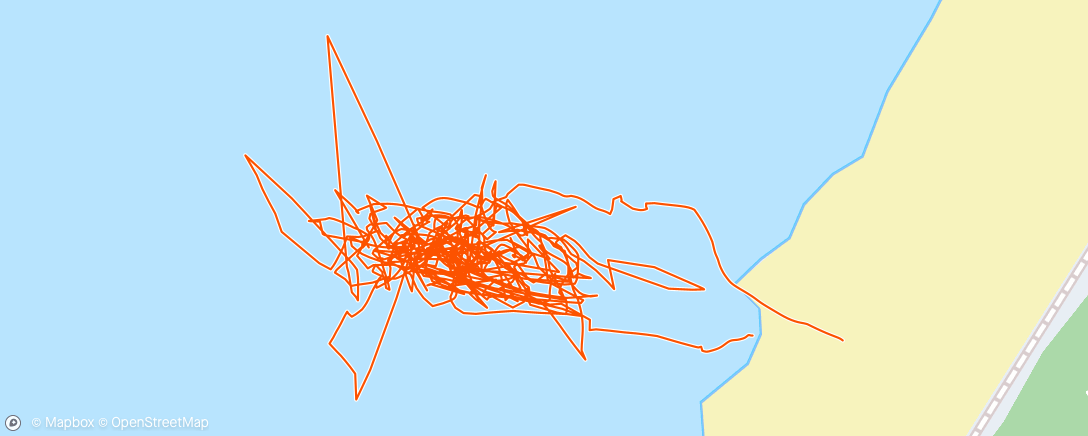 Map of the activity, Surf le midi