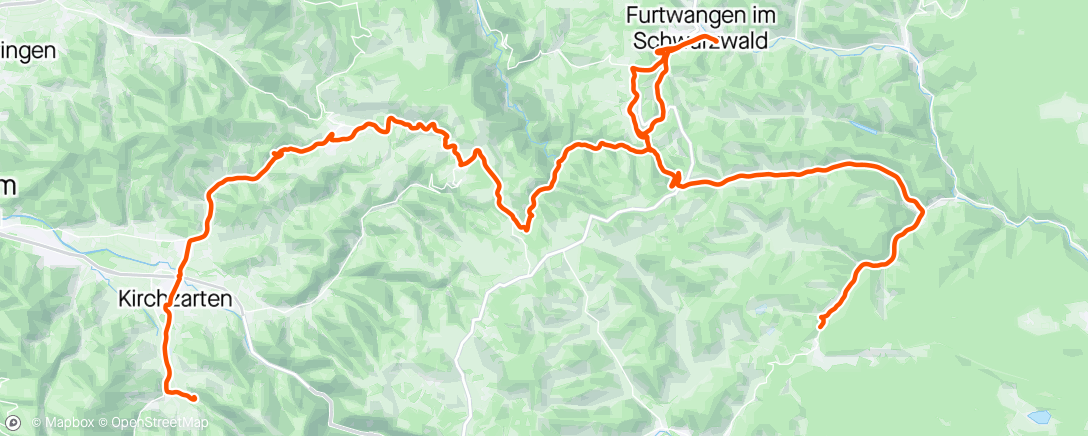 活动地图，Fahrt in den Hochschwarzwald
