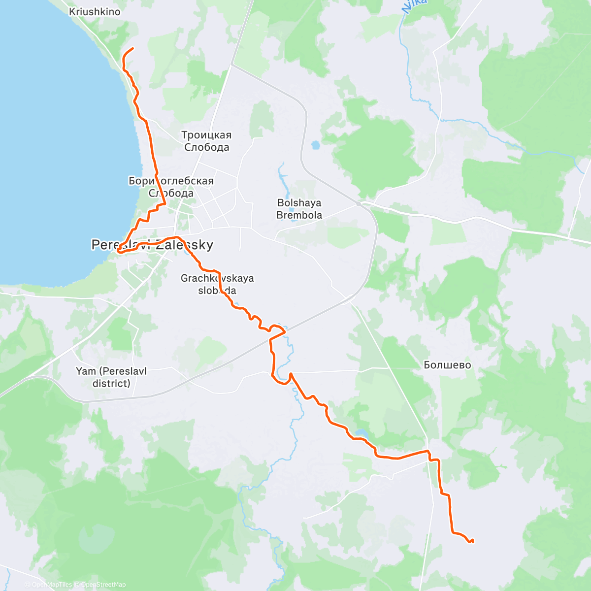 Map of the activity, Mad Fox K20