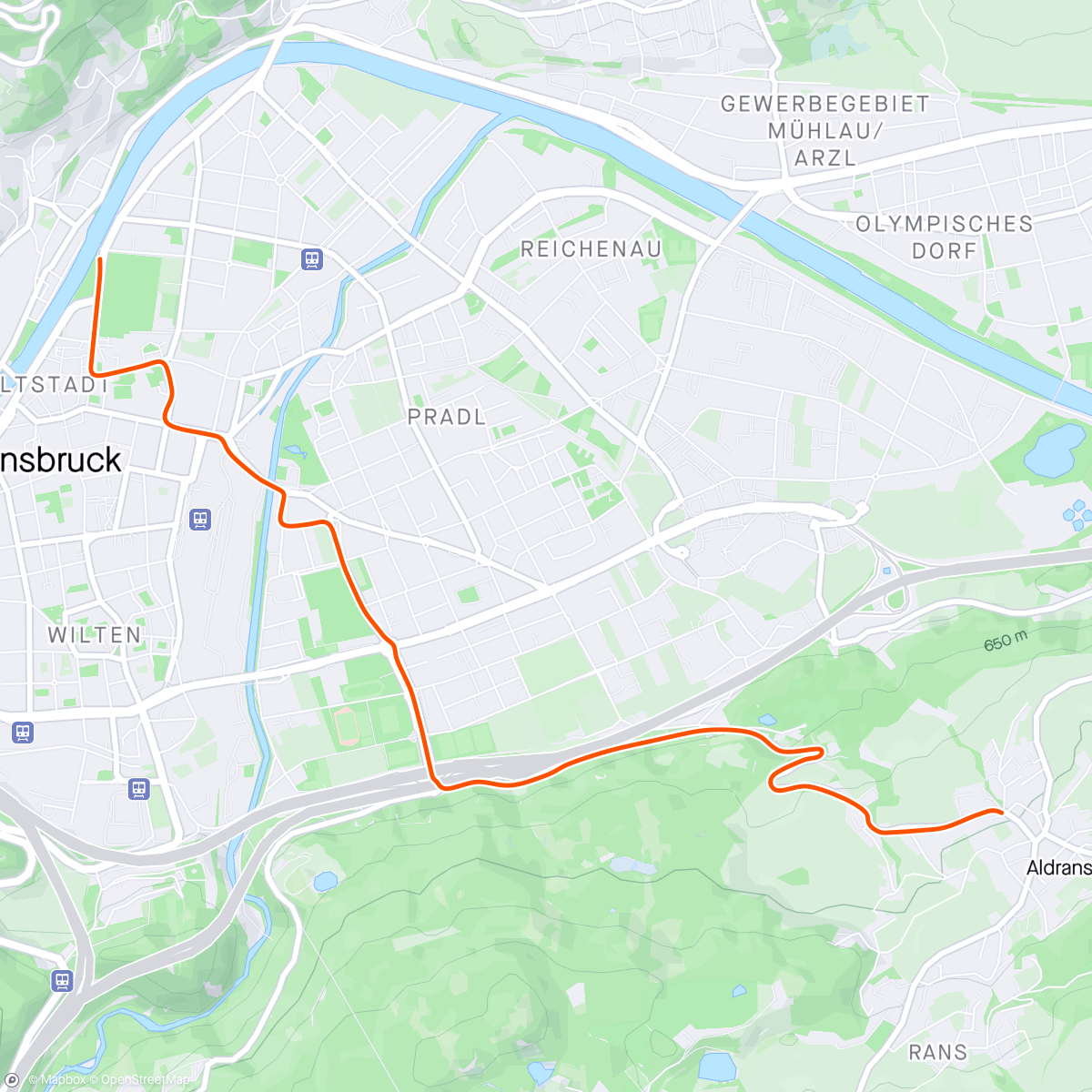 Map of the activity, Zwift - Active Recovery in Innsbruck