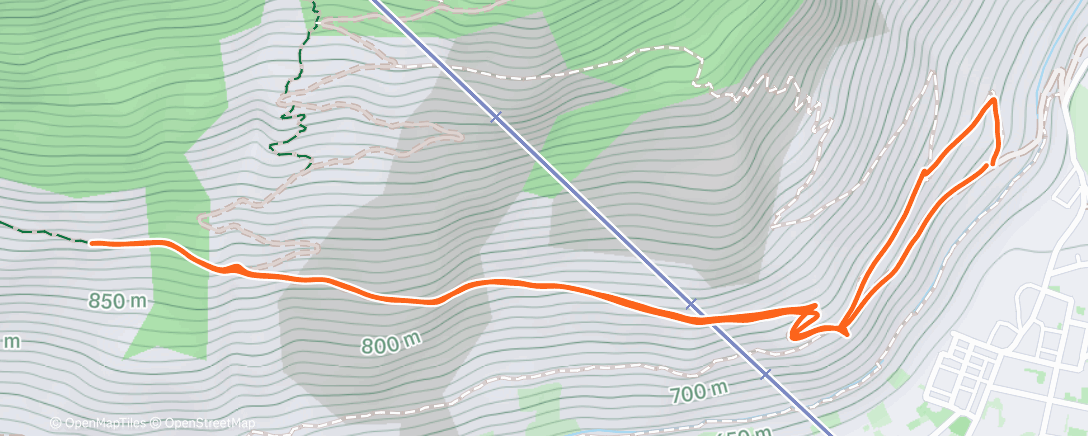 Map of the activity, Lunch Run