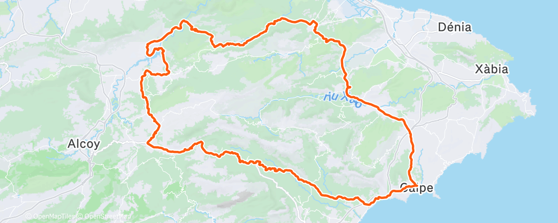 Map of the activity, Morning Ride