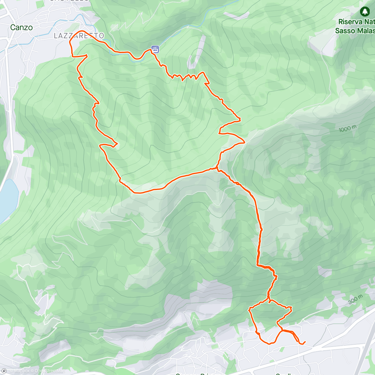 Map of the activity, Trail run Doppio Cornizzolo