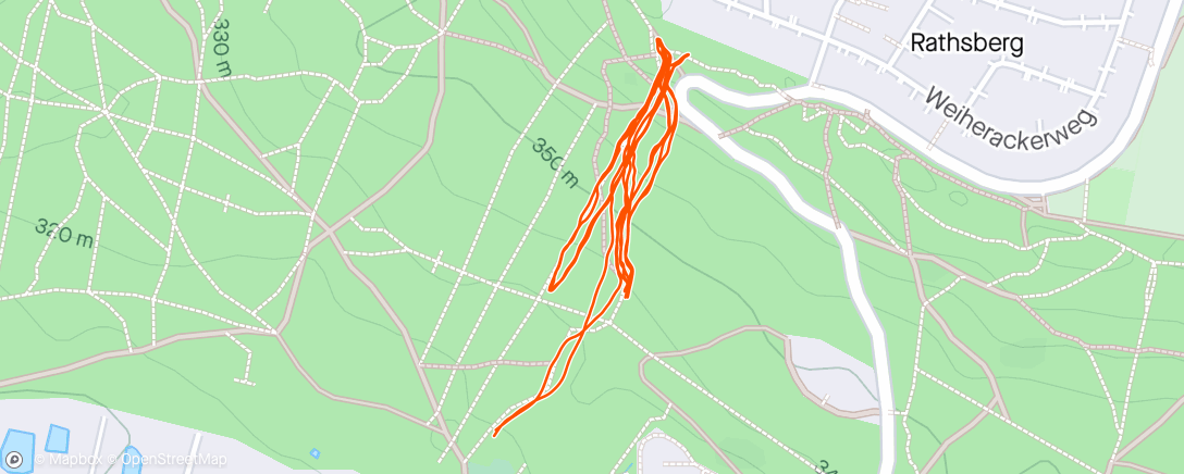 Map of the activity, Mittagspaziergang