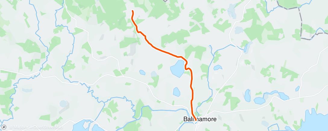 Map of the activity, Part 2 of Ballinamore Camino