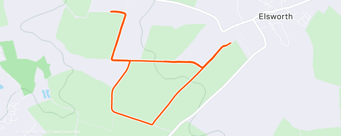 Map of the activity, Franks Farm with SOJ