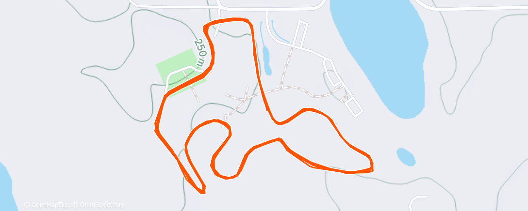 Map of the activity, Morning Nordic Ski