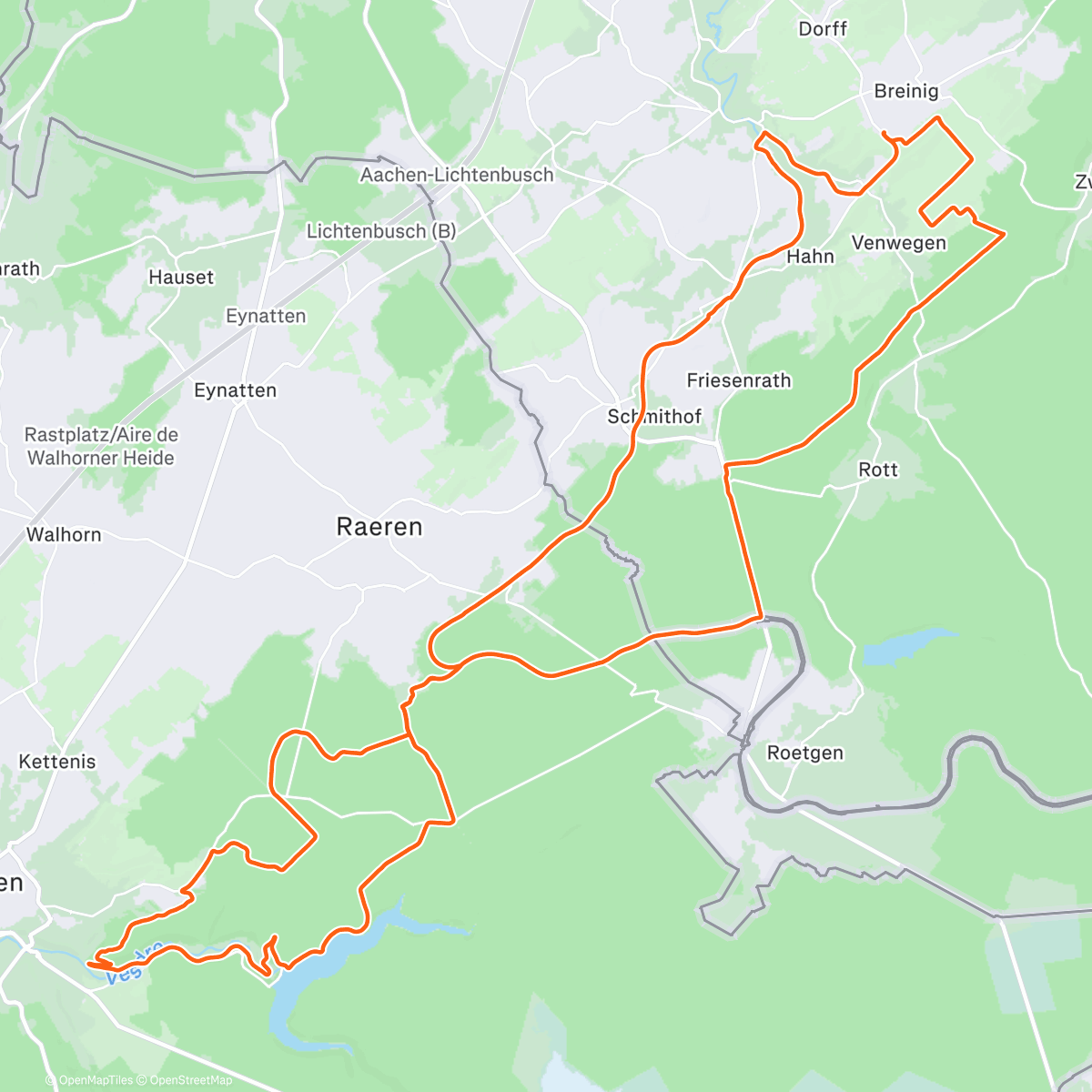 Map of the activity, 4ter Advent EMTB Tour zur Wesertalsperre 🚲 ⚡️