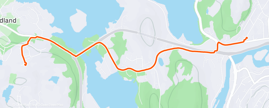 Map of the activity, Afternoon Walk