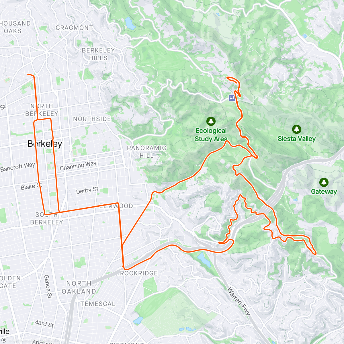 Map of the activity, Mochi morning - new derailleur day