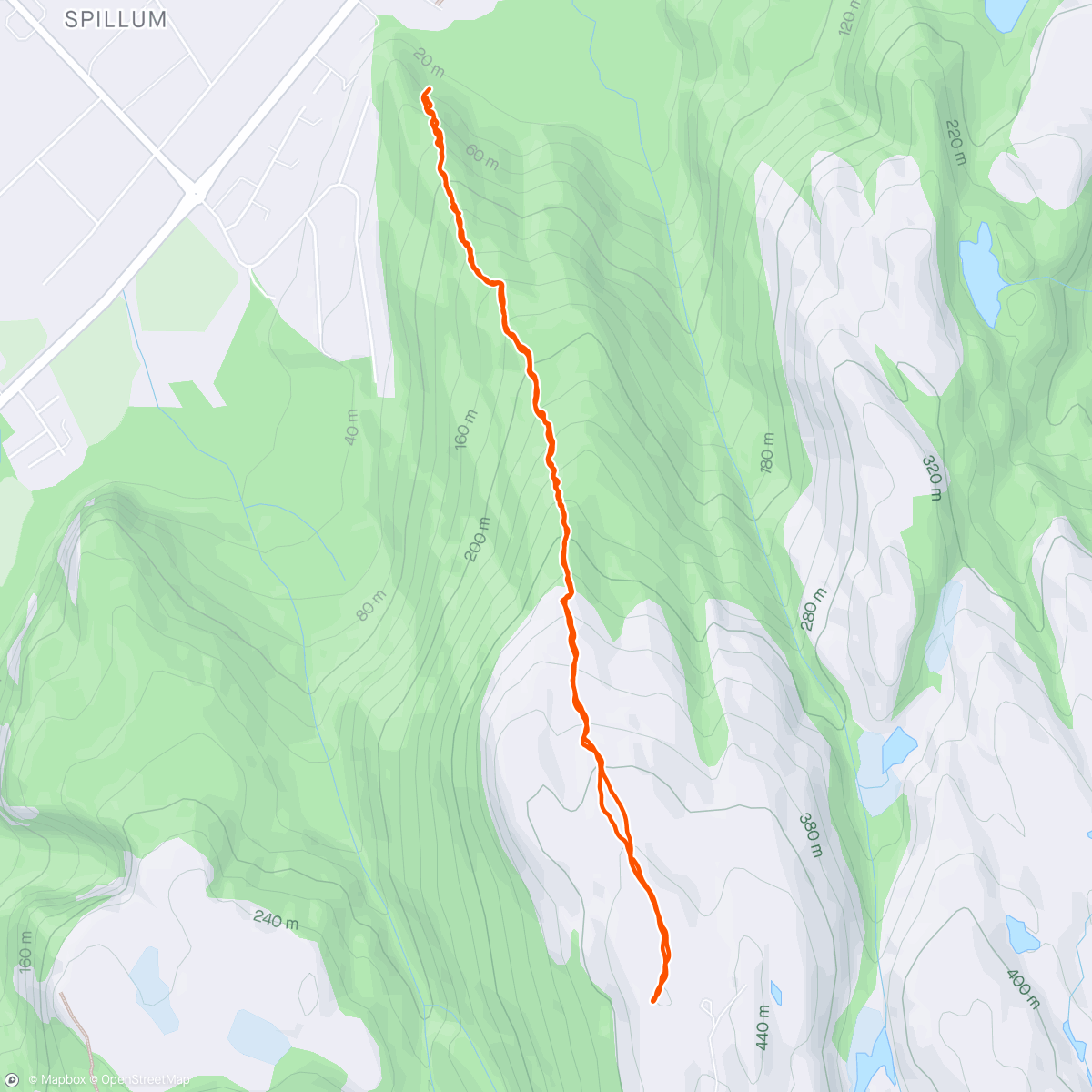 Map of the activity, Spillumsfjellet