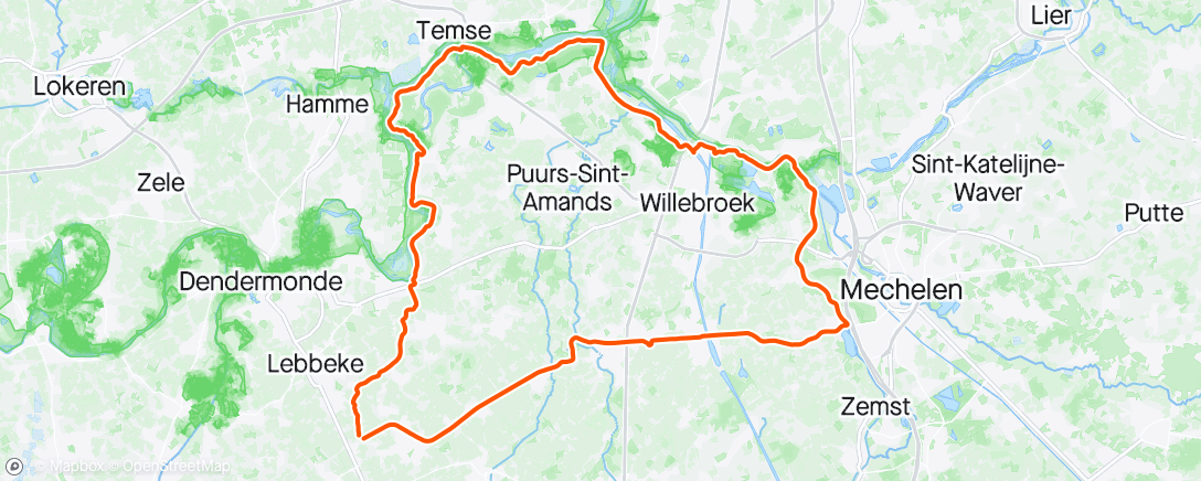 Mapa de la actividad (Ochtendrit)