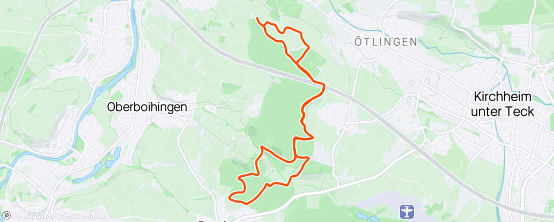 Map of the activity, Geschmeidiges Trailrun Wetter