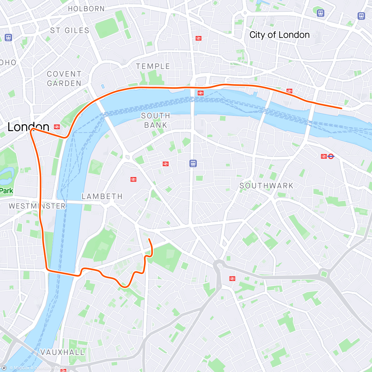Map of the activity, Zwift - 13. Give and Take in London