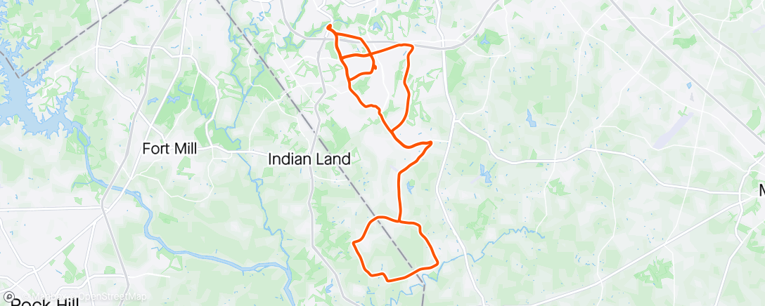 Mapa da atividade, Trek Ride