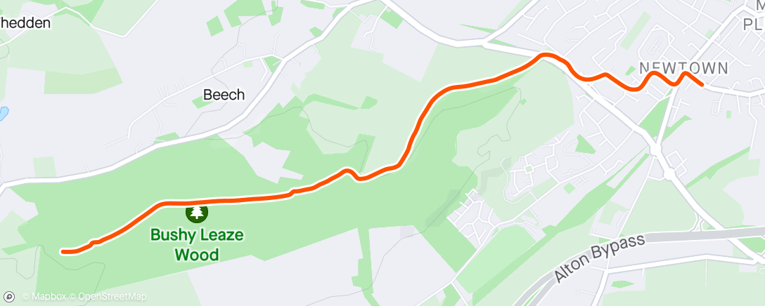 Map of the activity, Afternoon hike