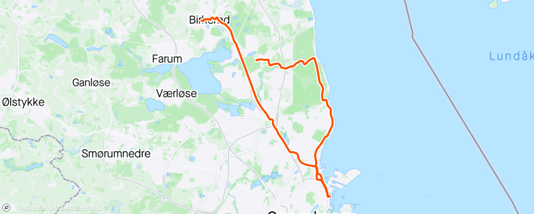 Mapa de la actividad, Cycling