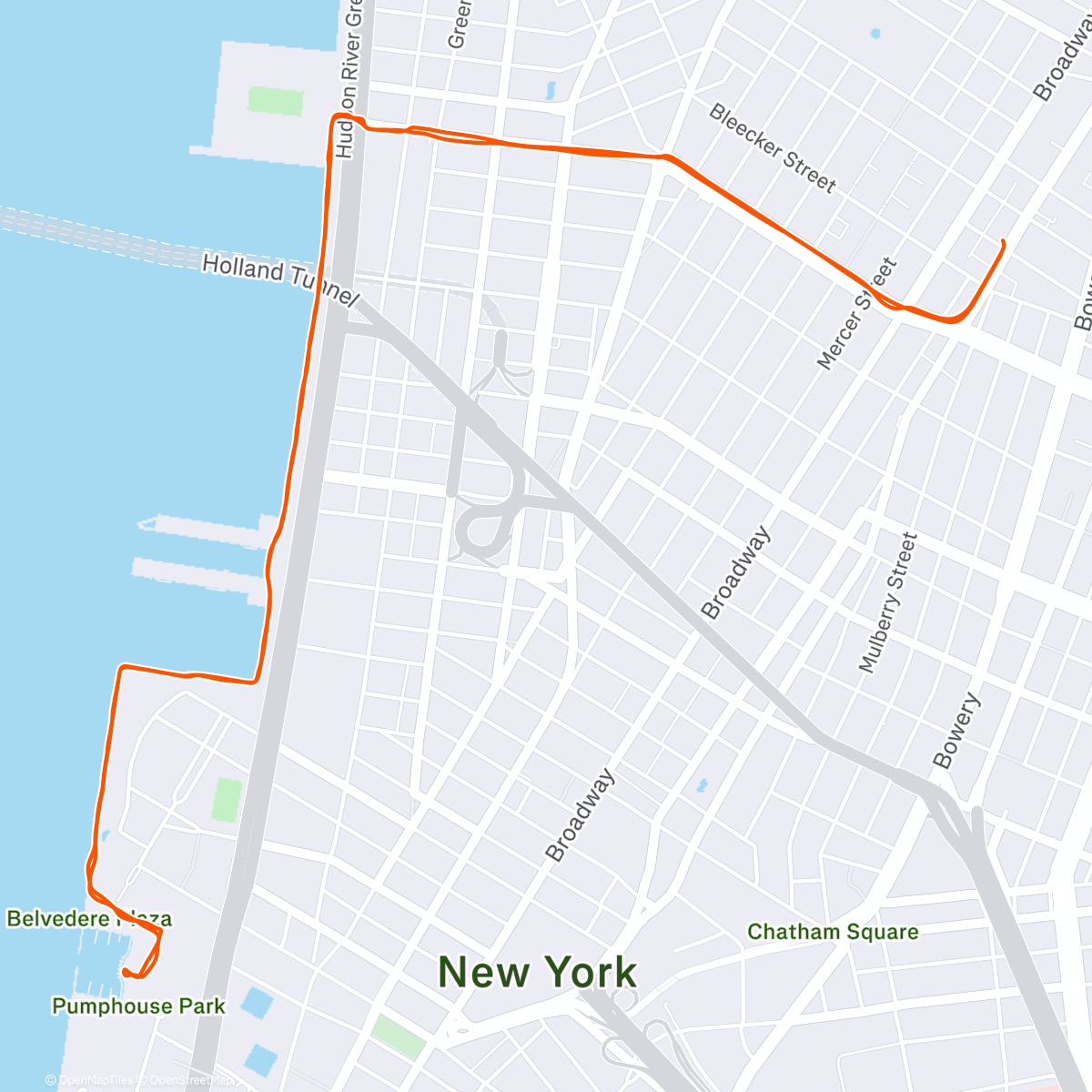 Map of the activity, Sunset Recovery