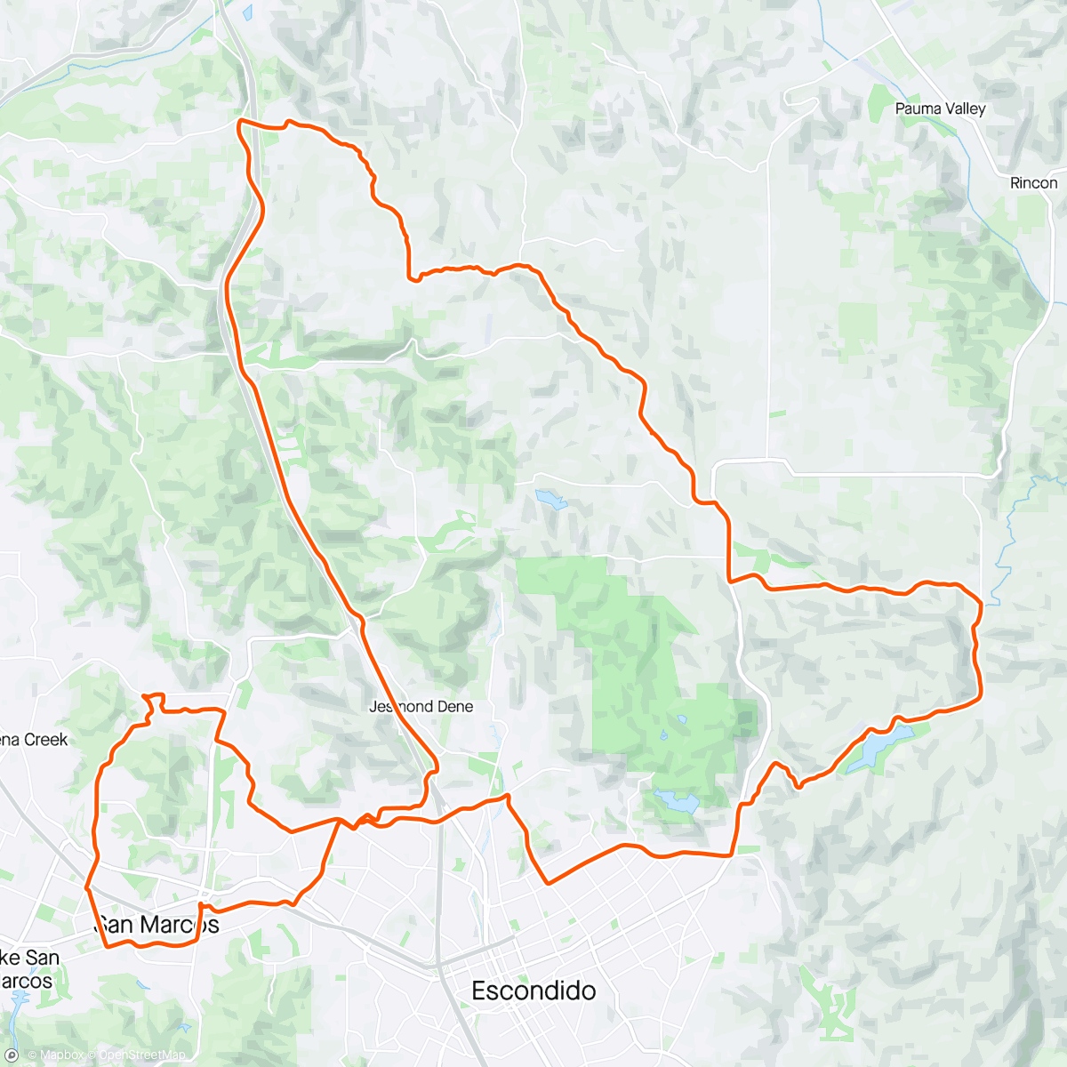 Map of the activity, Great ride with NC3!