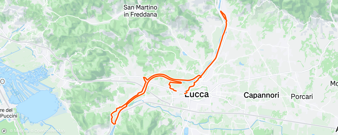 Map of the activity, Gravel
