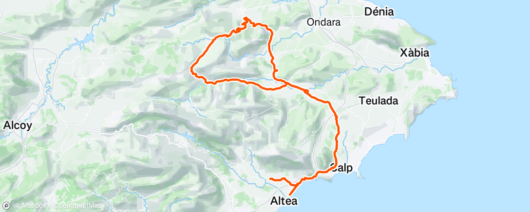 Map of the activity, Giro mattutino