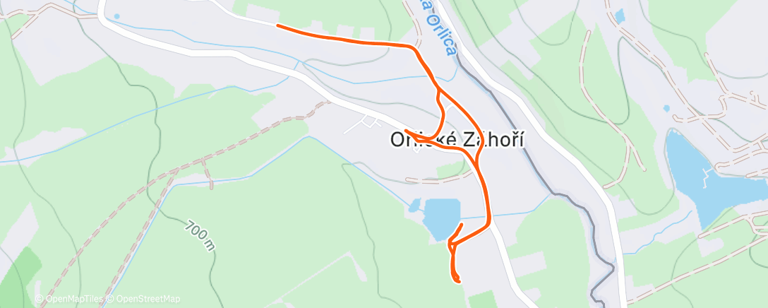 Map of the activity, Lunch Walk