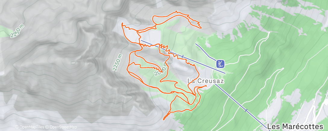 Map of the activity, Alpiniski 🥈