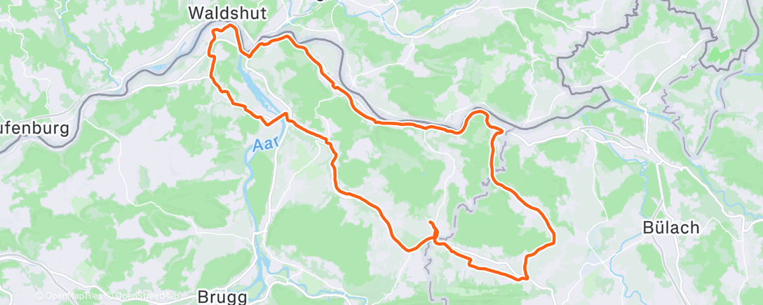 Map of the activity, Radfahren