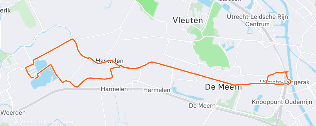 Map of the activity, Morning Mountain Bike Ride