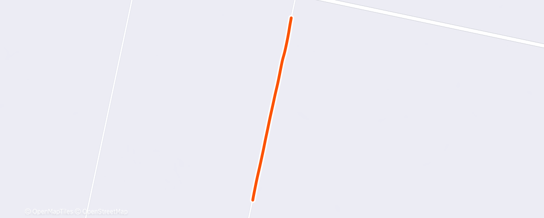 Map of the activity, Evening Run