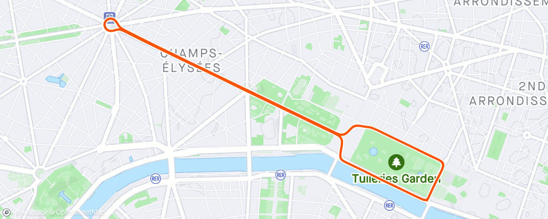 Map of the activity, Zwift - Emily's Short Mix in Paris