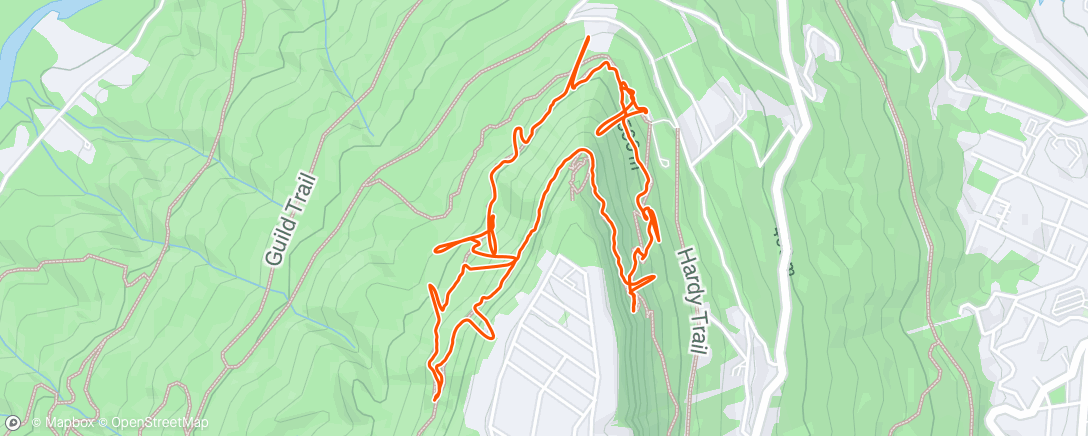 Map of the activity, Afternoon ruck Lookout mtn