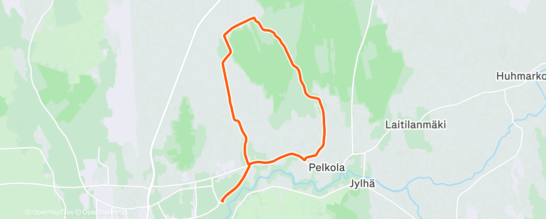 Map of the activity, Hölkkä