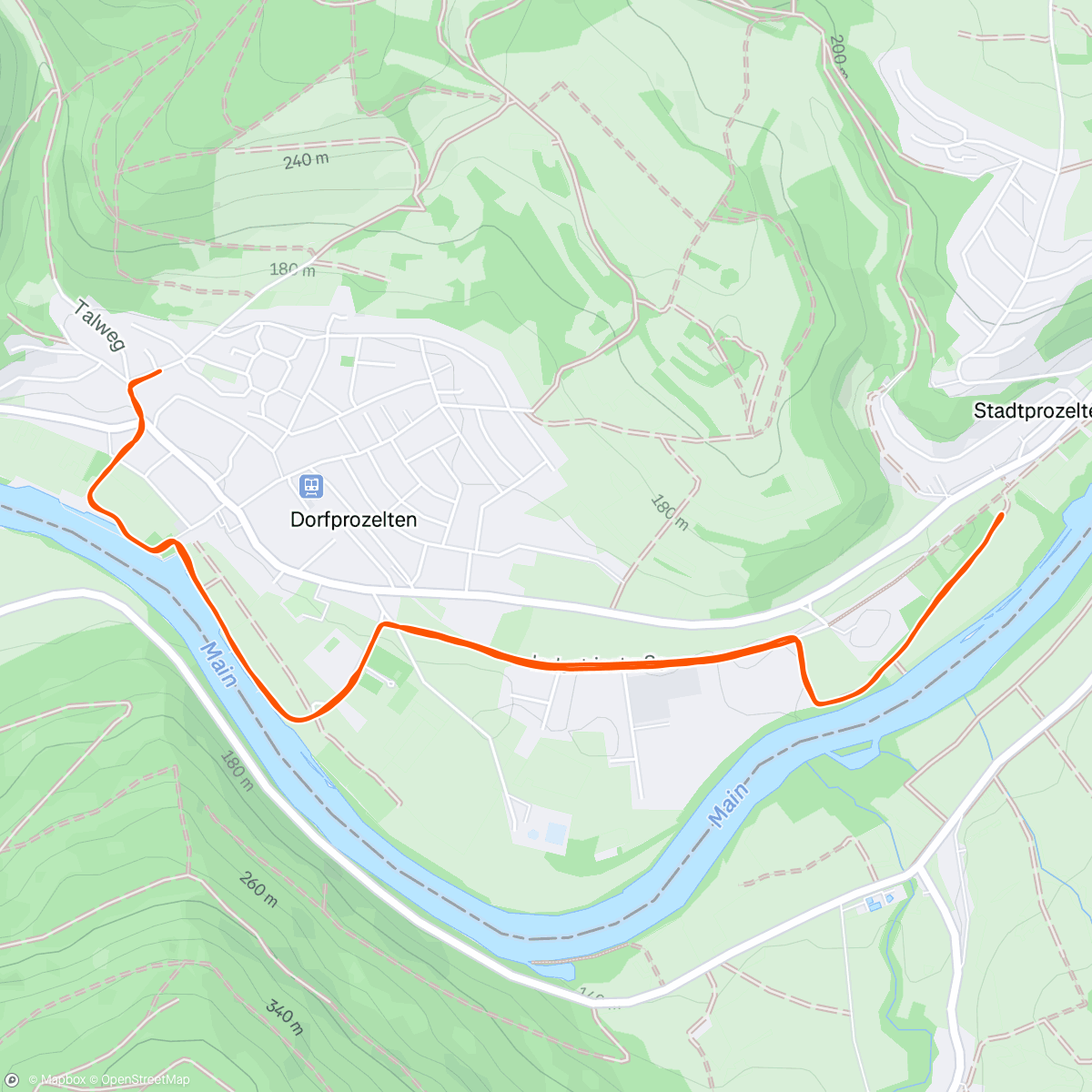 Mapa de la actividad (Lauf am Morgen)