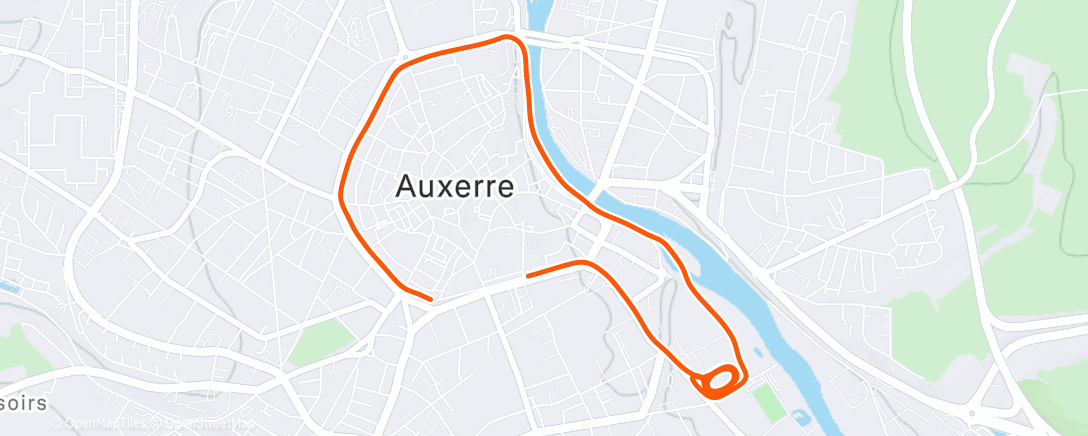 Map of the activity, 3*8min au seuil 😤