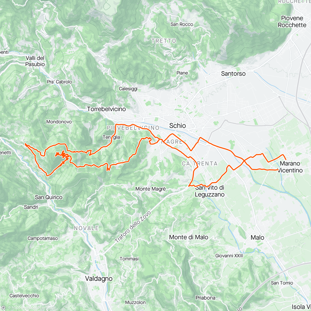 Map of the activity, Civillina Camonda Val dell’orco