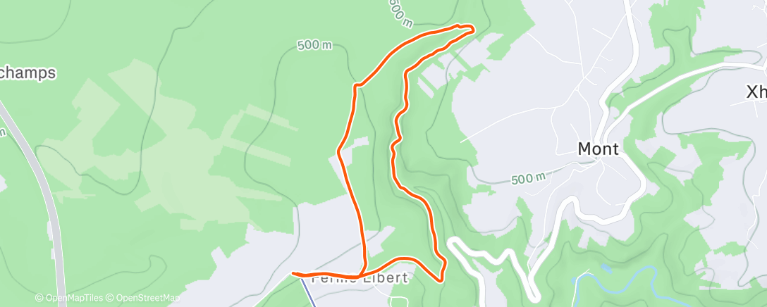 Карта физической активности (Lunch Walk - Tros Maret)