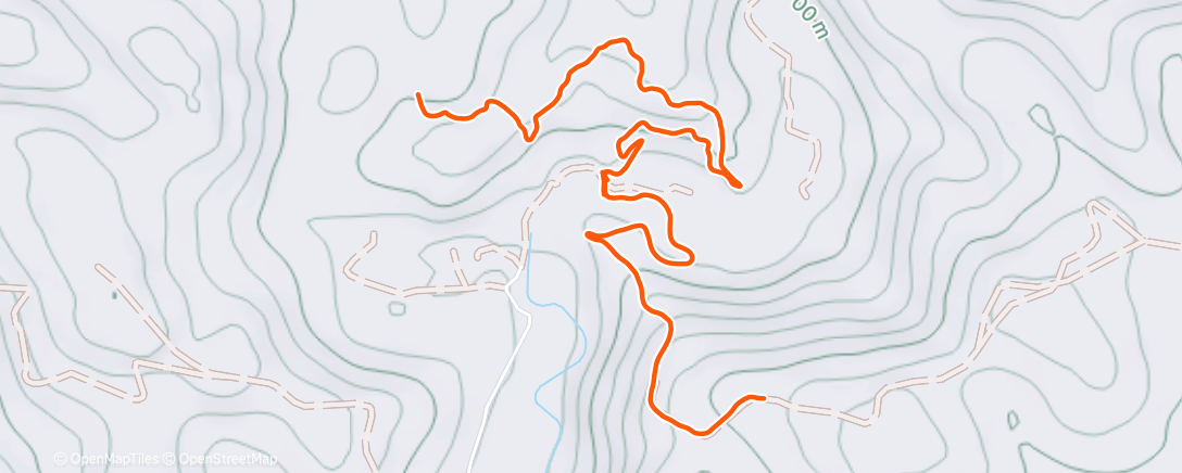 Map of the activity, Morning Trail Run